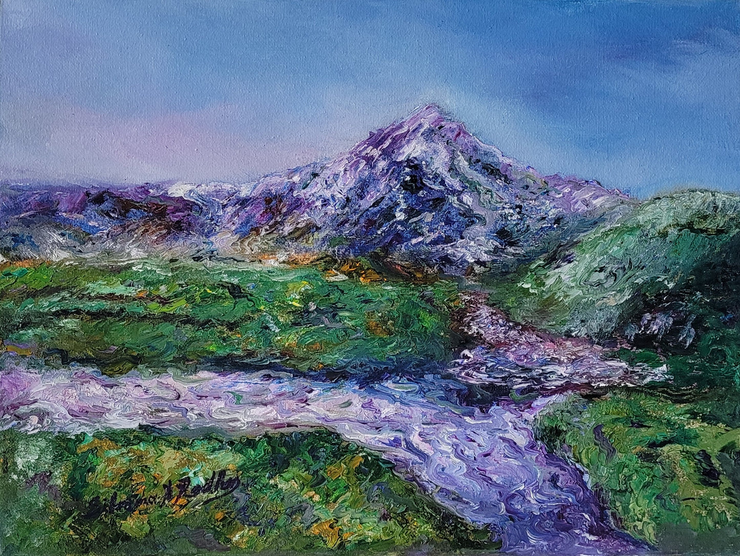 The Mountain | Oil Painting.