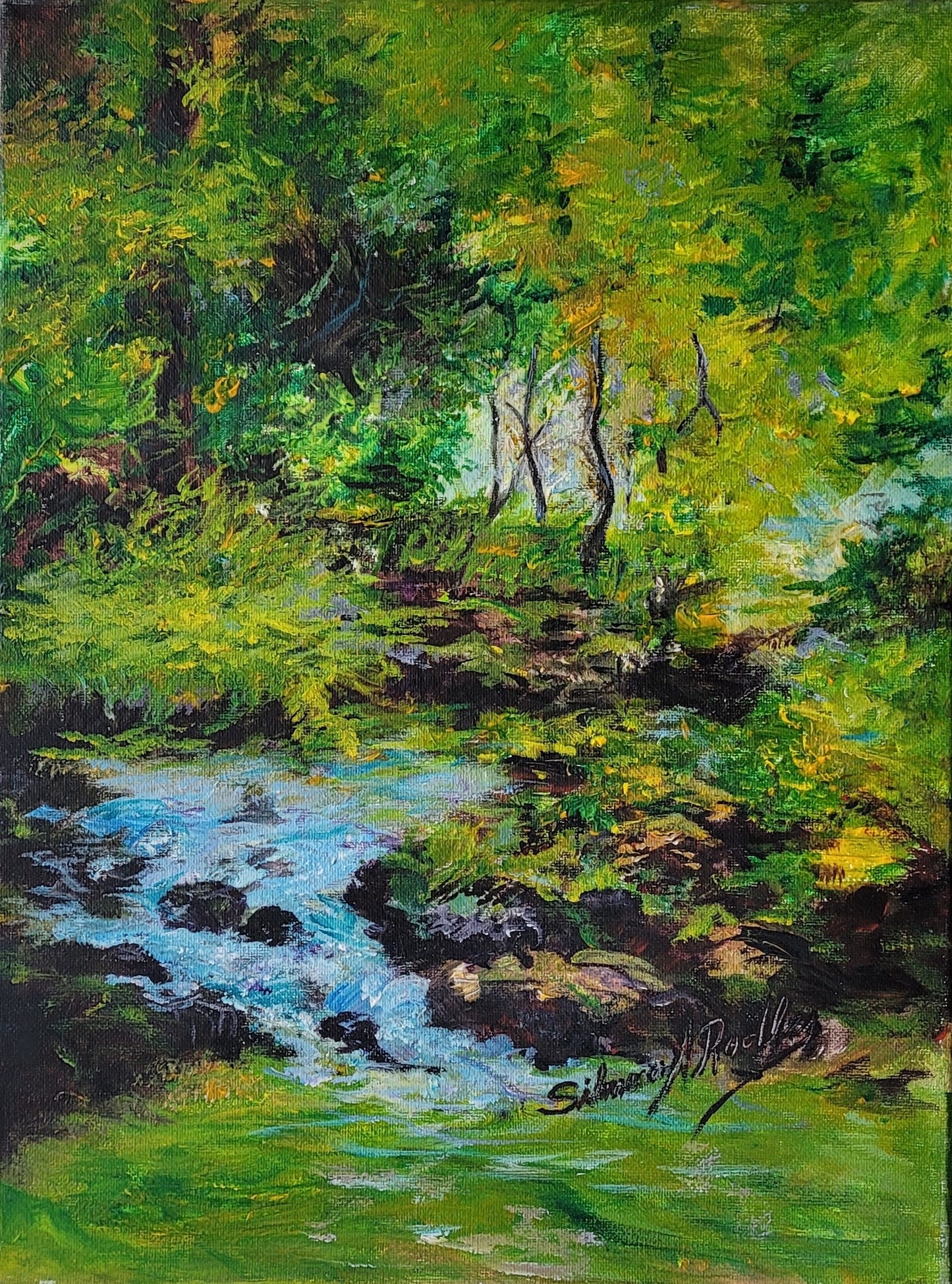 The River in Spring | Oil Painting.