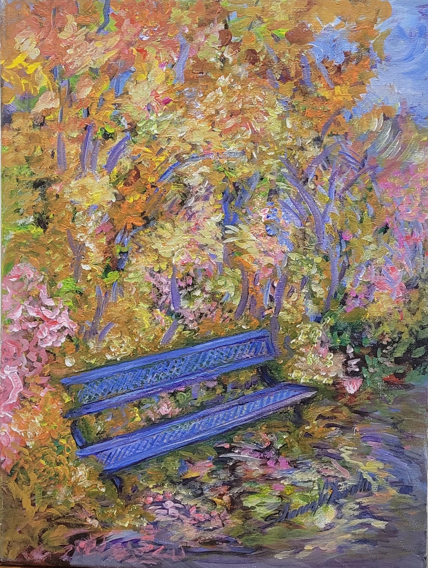 The Bench | Oil Painting.