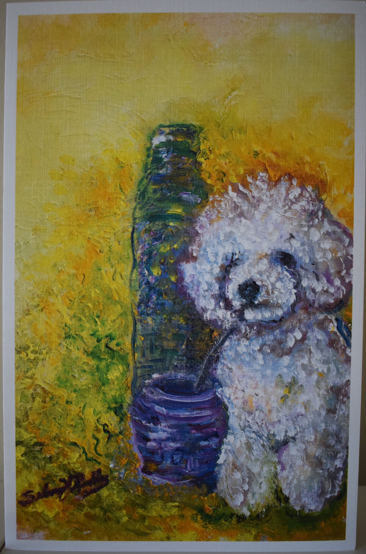 Argentinian Dog Drinking Mate | Greeting Card