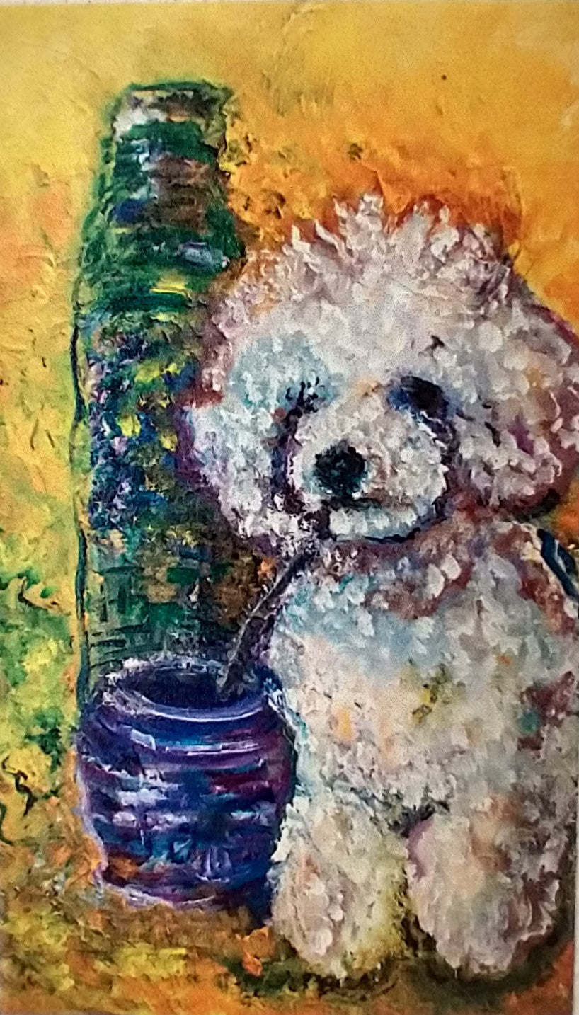 Argentinian Dog Drinking Mate | Sticker