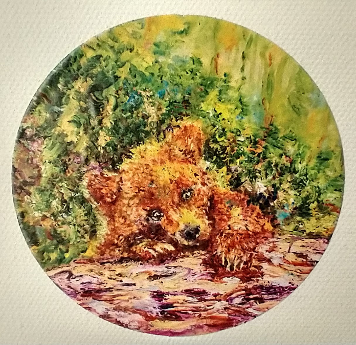 Baby Bear on Tree | Sticker