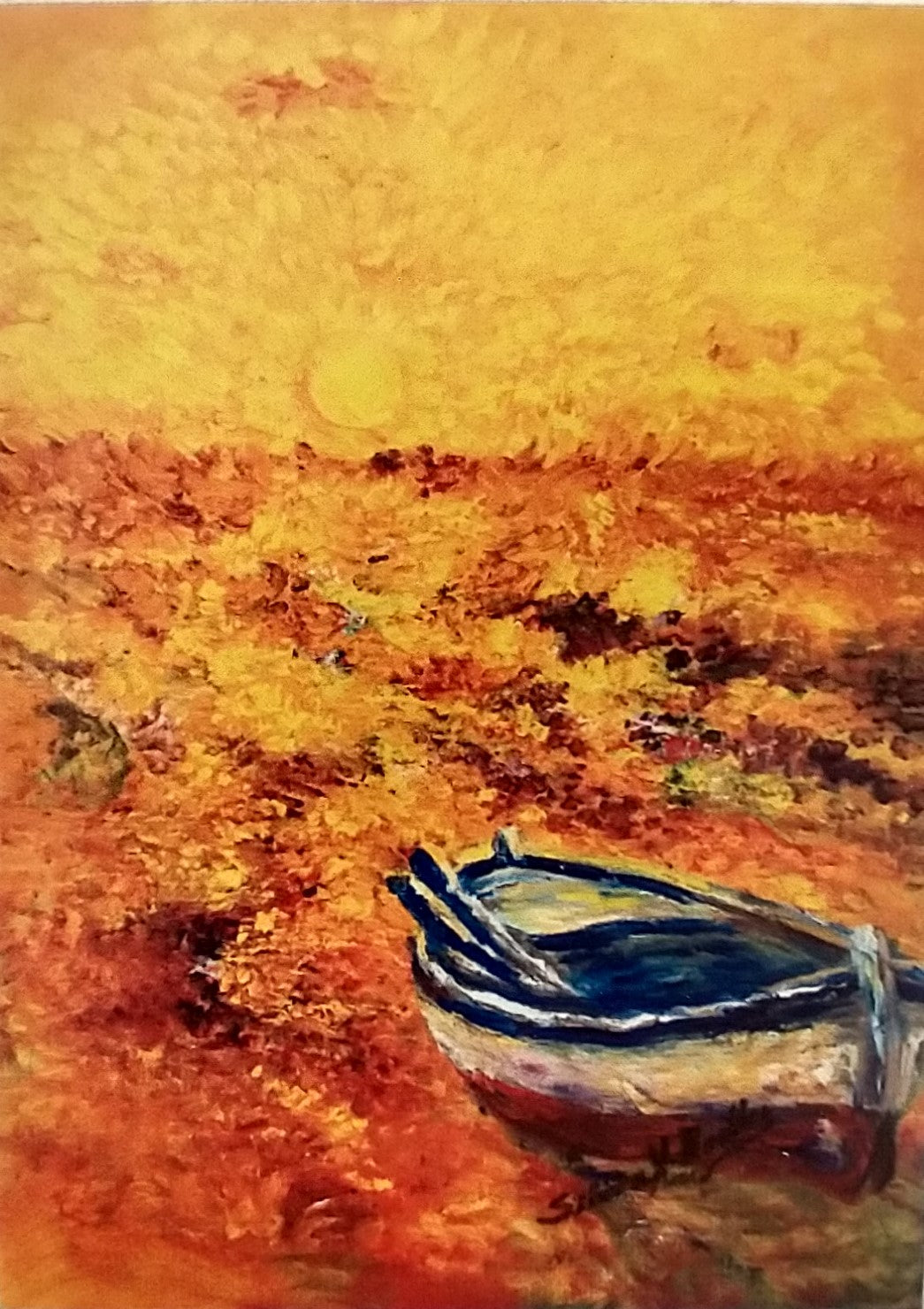 Boat in the Sunset | Sticker