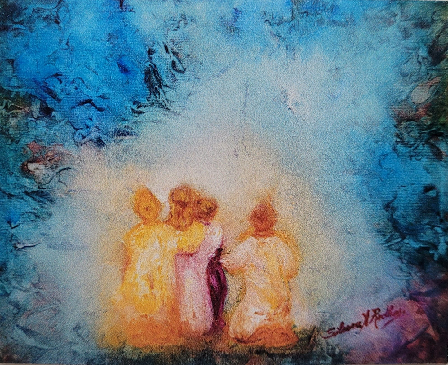 Woman Ministered by Angels | Sticker