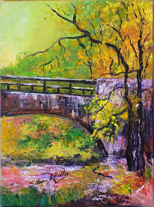 Purple Bridge | Oil Painting.