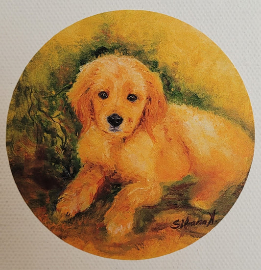 Golden Puppy | Sticker