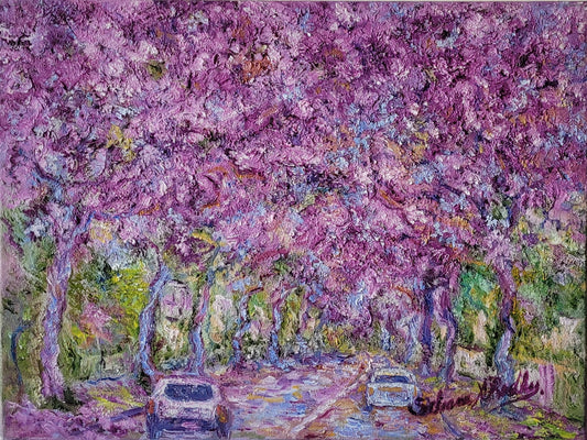 Jacaranda in Buenos Aires | Oil Painting.