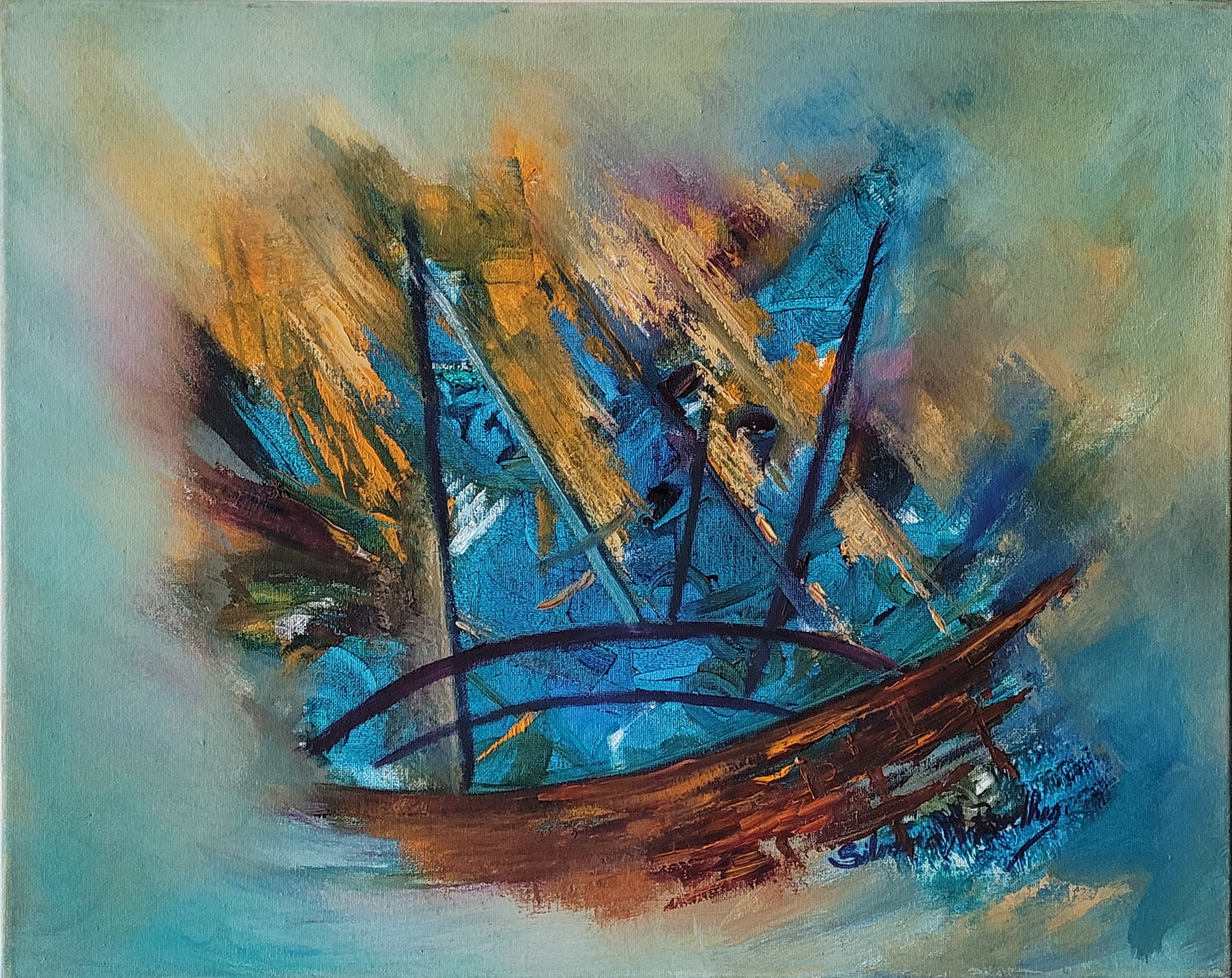 The Ship | Oil Painting.