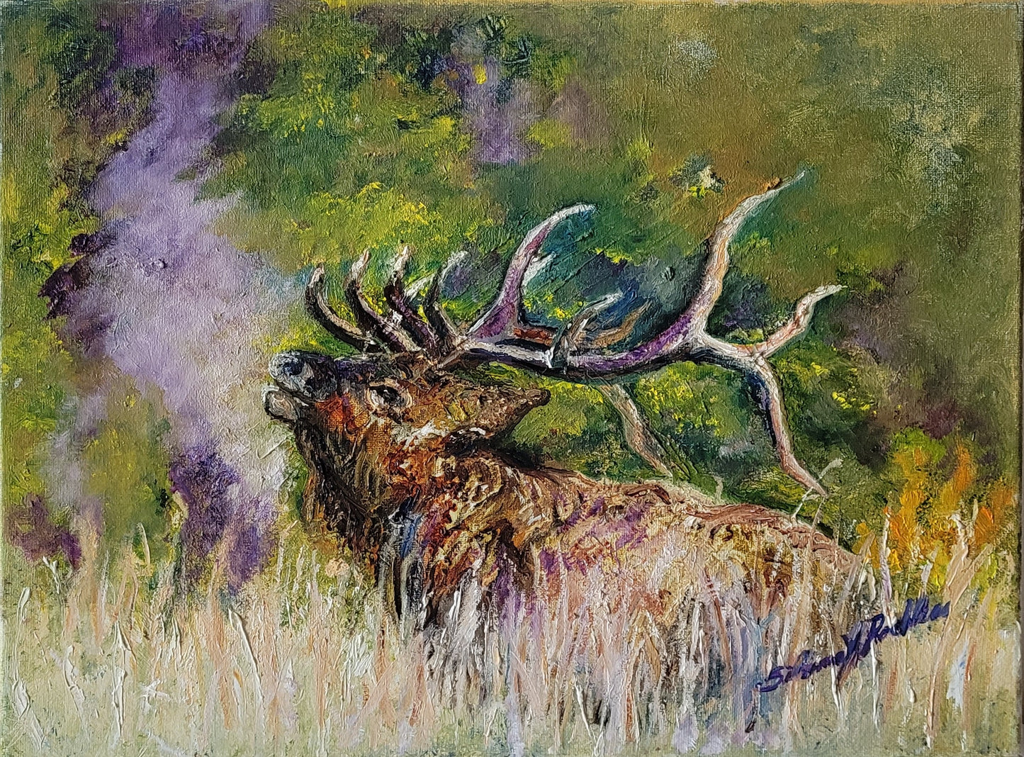 Elk | Oil Painting.