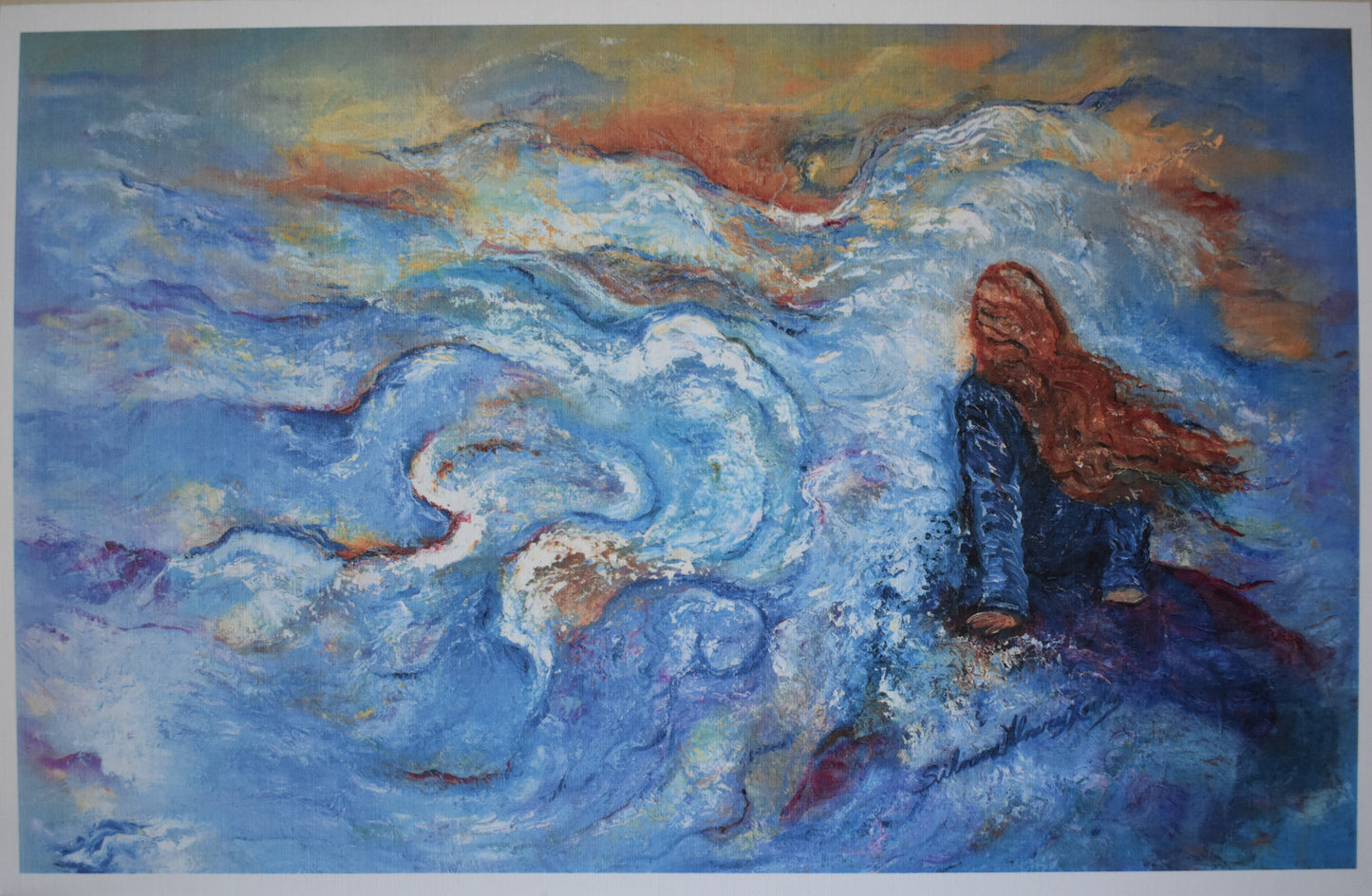 Brave Woman in the Storm | Greeting Card