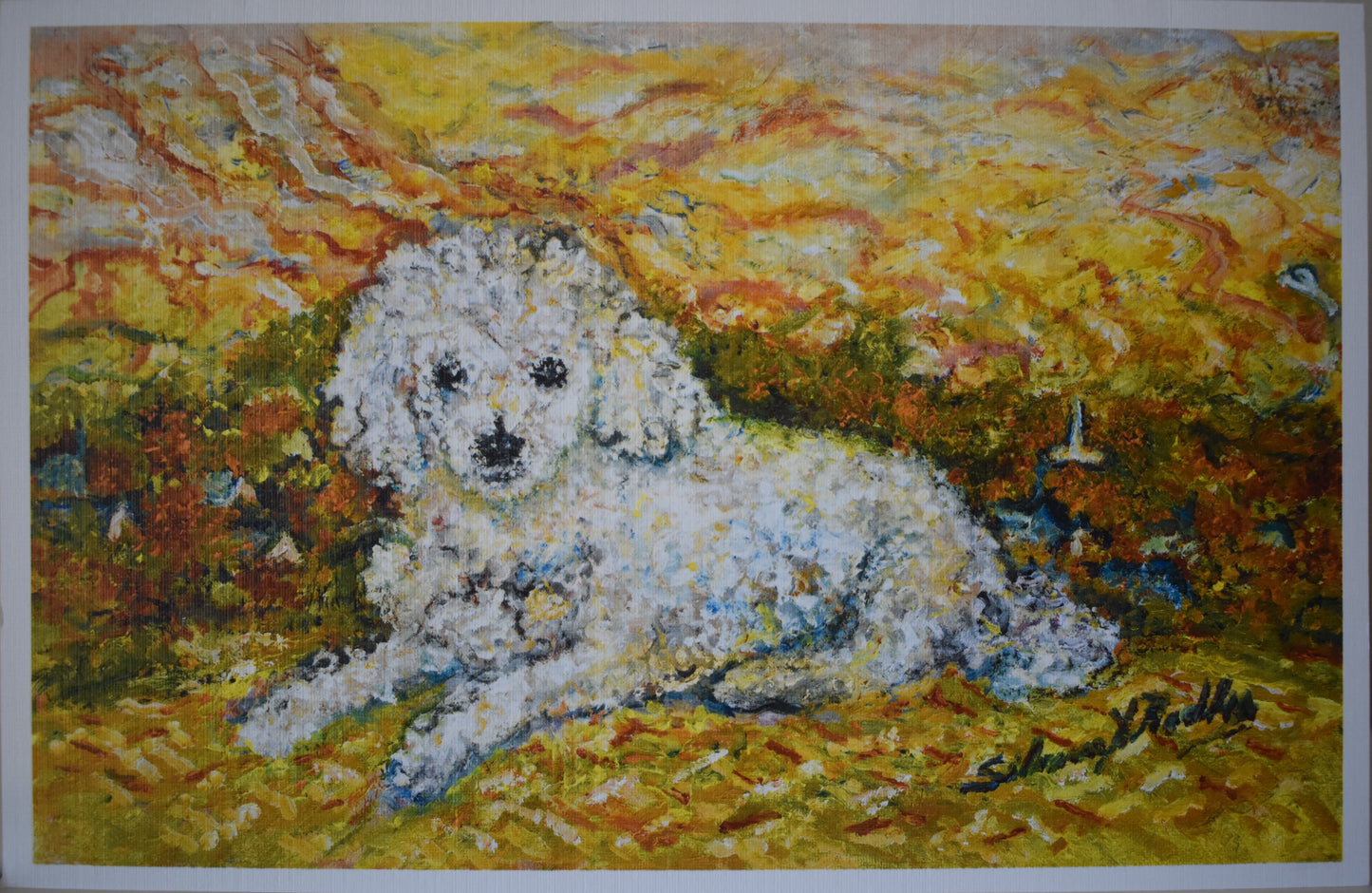 Puppy in The Meadow | Greeting Card