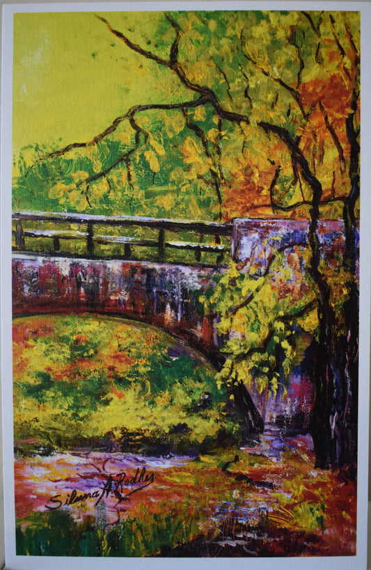 Purple Bridge | Greeting Card