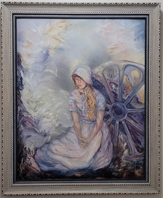 Pioneer Praying | Oil Painting.