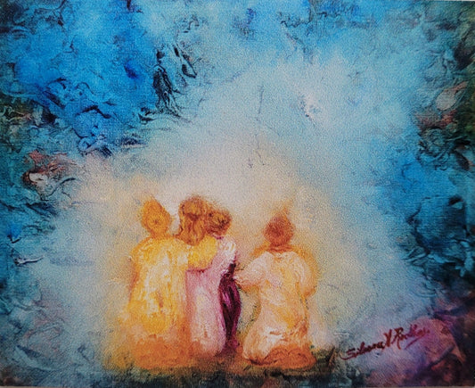 Woman Ministered by Angels | Sticker