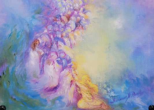 Rescued by Angels | Oil painting.