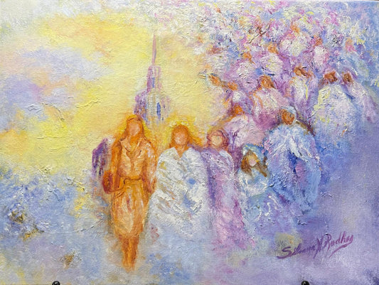 Armed With the Power of God | Oil painting.