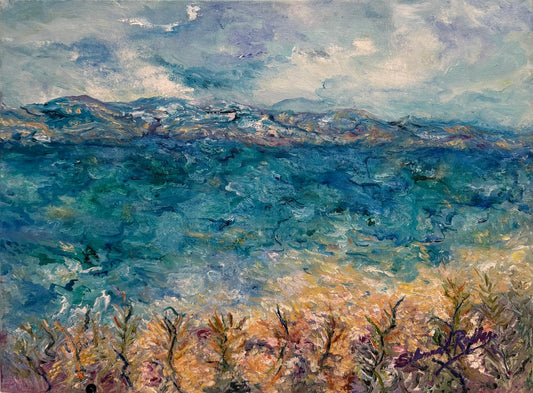 Bear Lake Landscape| Oil painting.